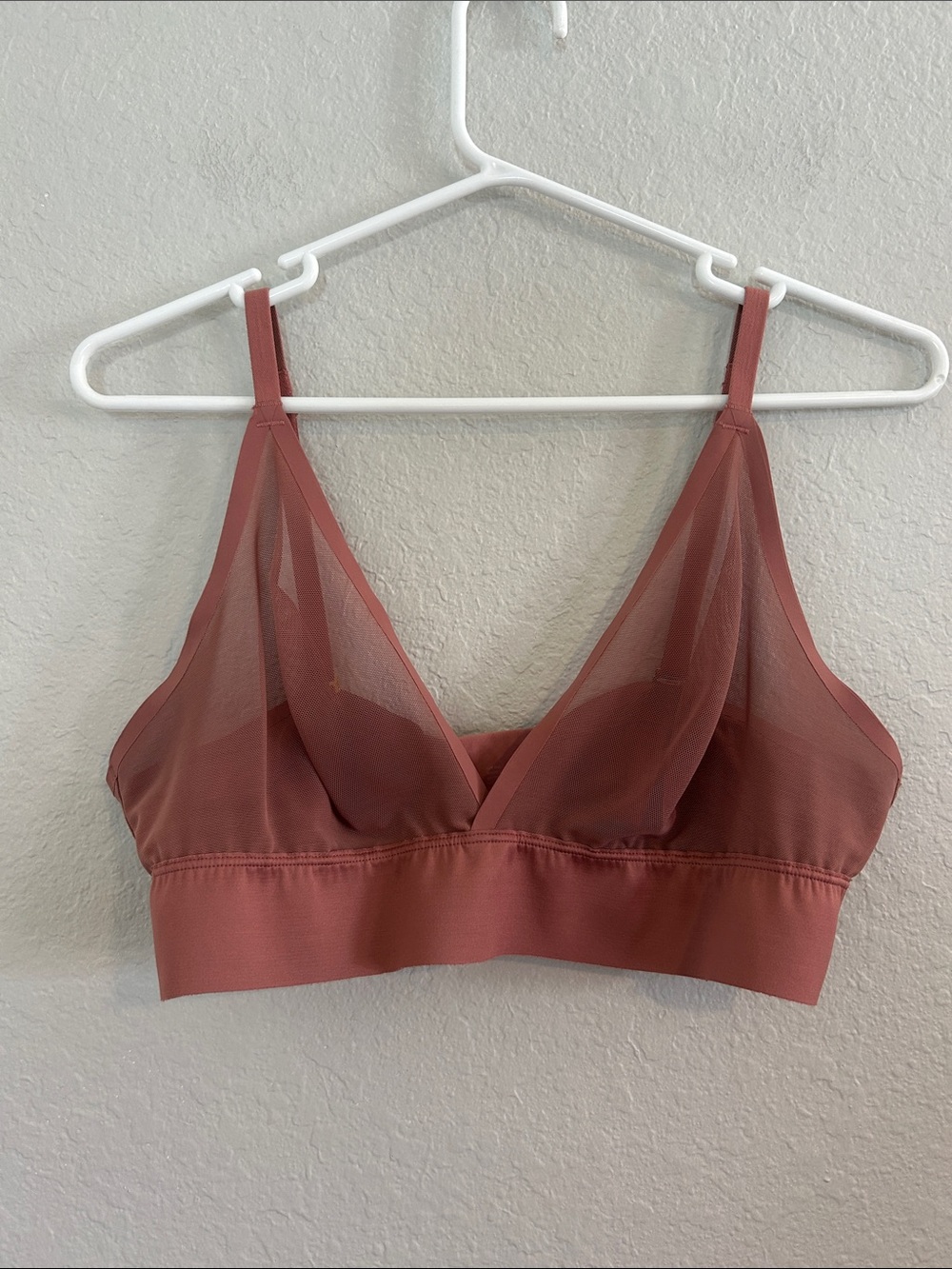 Soma Sheer Mesh Bralette in Mauve